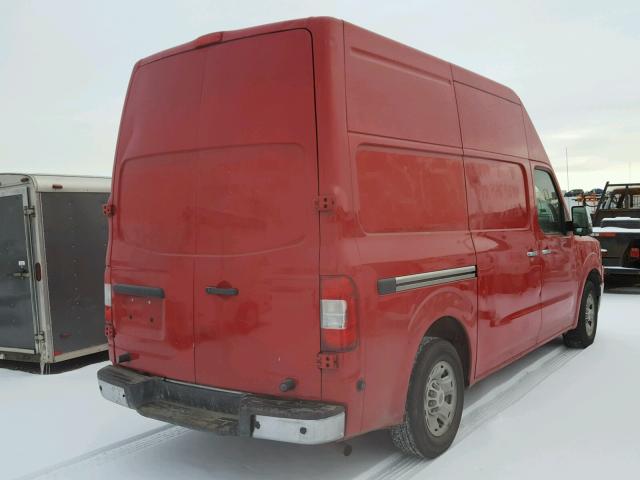 1N6BF0LX8CN110508 - 2012 NISSAN NV 2500 RED photo 4