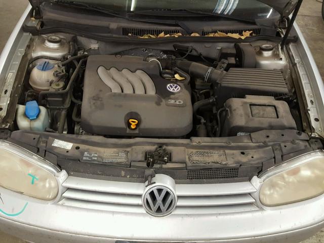 9BWGL61J154025608 - 2005 VOLKSWAGEN GOLF GLS SILVER photo 7