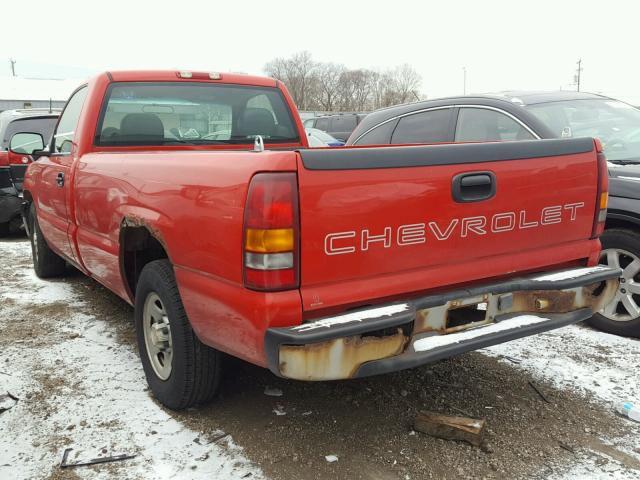 1GCEC14V81Z331611 - 2001 CHEVROLET SILVERADO RED photo 3