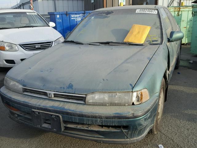 JHMCB7676PC034715 - 1993 HONDA ACCORD EX GREEN photo 2