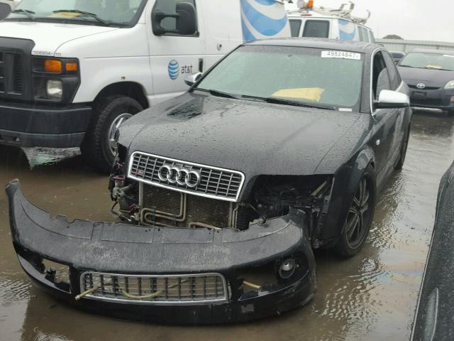 WAUPL68E15A011631 - 2005 AUDI S4 BLACK photo 2