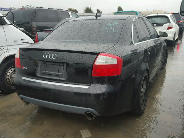 WAUPL68E15A011631 - 2005 AUDI S4 BLACK photo 4