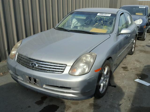 JNKCV51E84M108367 - 2004 INFINITI G35 GRAY photo 2