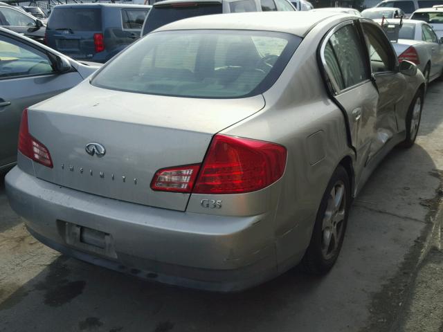 JNKCV51E84M108367 - 2004 INFINITI G35 GRAY photo 4