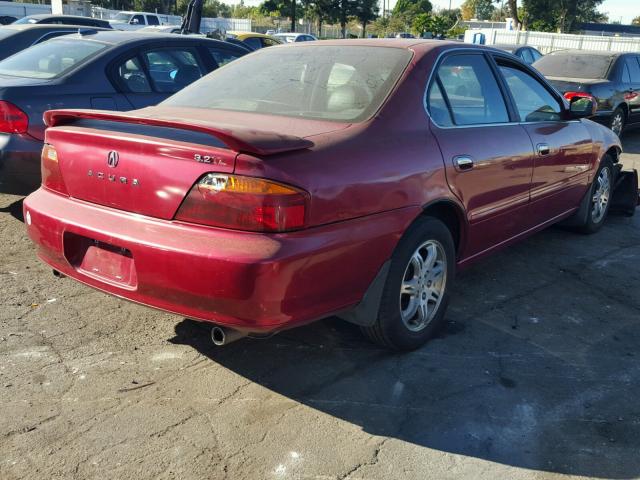 19UUA5662YA040028 - 2000 ACURA 3.2TL BURGUNDY photo 4