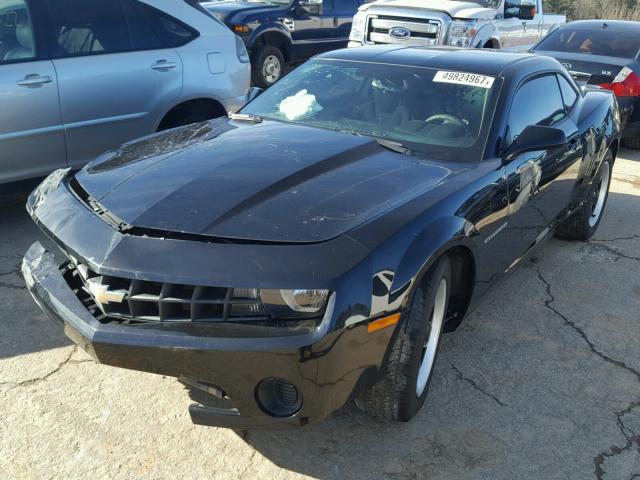 2G1FA1E34D9156434 - 2013 CHEVROLET CAMARO LS BLACK photo 2