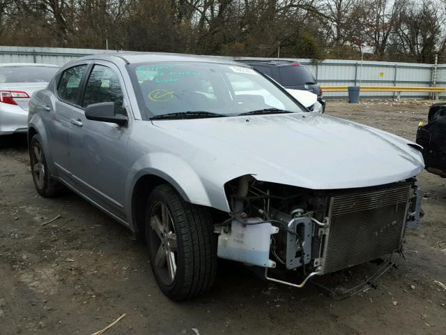 1C3CDZAB9DN741329 - 2013 DODGE AVENGER SE SILVER photo 1