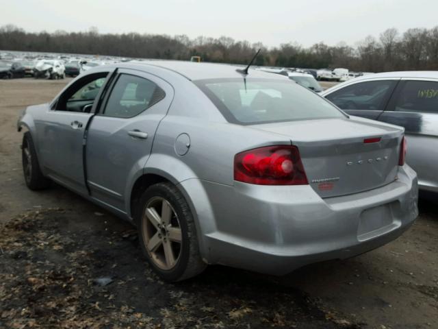 1C3CDZAB9DN741329 - 2013 DODGE AVENGER SE SILVER photo 3