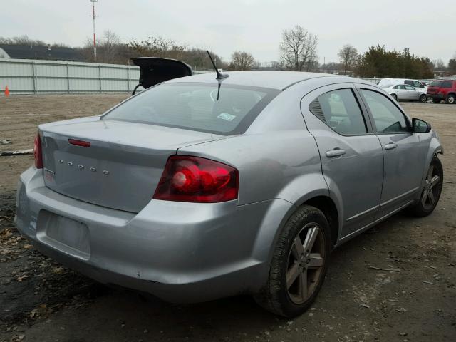 1C3CDZAB9DN741329 - 2013 DODGE AVENGER SE SILVER photo 4