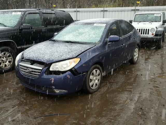 KMHDU46D67U111108 - 2007 HYUNDAI ELANTRA GL BLUE photo 2