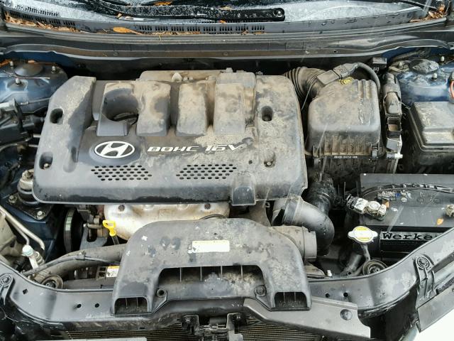 KMHDU46D67U111108 - 2007 HYUNDAI ELANTRA GL BLUE photo 7