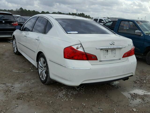 JNKBY01E78M500509 - 2008 INFINITI M45 BASE WHITE photo 3