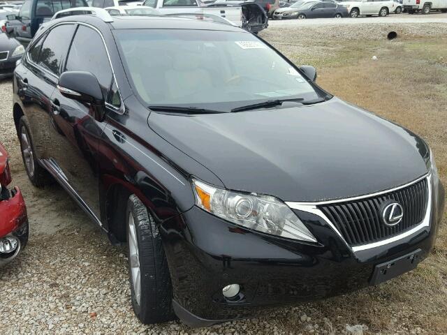 2T2ZK1BA5CC083735 - 2012 LEXUS RX 350 BLACK photo 1