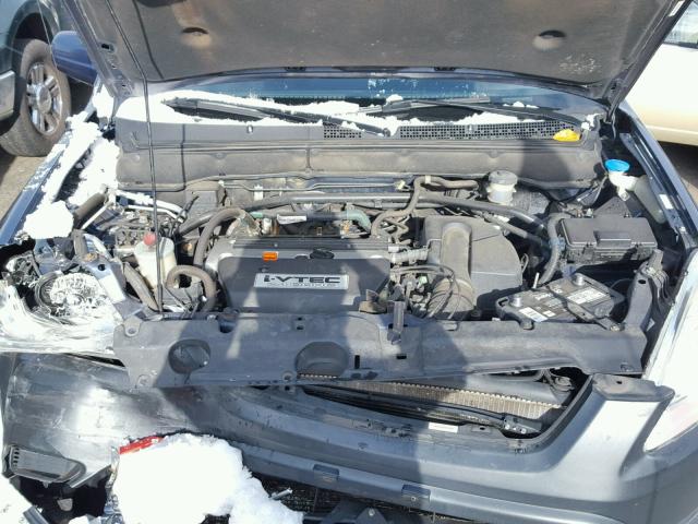 SHSRD788X4U256533 - 2004 HONDA CR-V EX BLUE photo 7