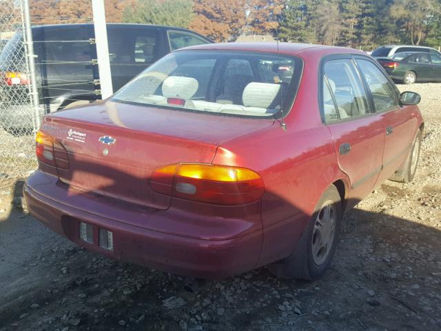 1Y1SK54861Z432911 - 2001 CHEVROLET GEO PRIZM RED photo 4