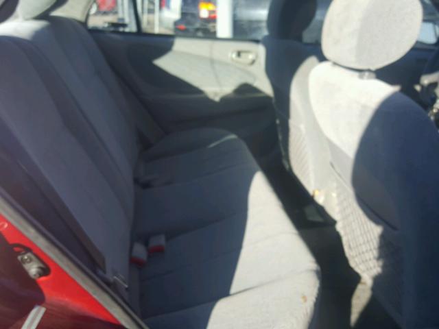 1Y1SK54861Z432911 - 2001 CHEVROLET GEO PRIZM 红色 照片 6