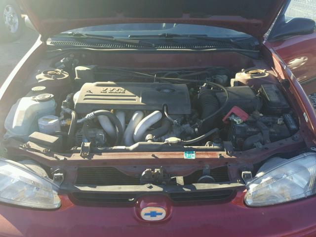 1Y1SK54861Z432911 - 2001 CHEVROLET GEO PRIZM 红色 照片 7