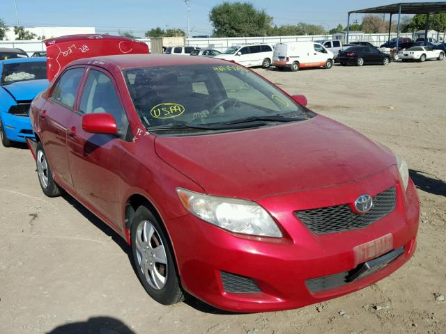 JTDBL40E49J054833 - 2009 TOYOTA COROLLA BA RED photo 1