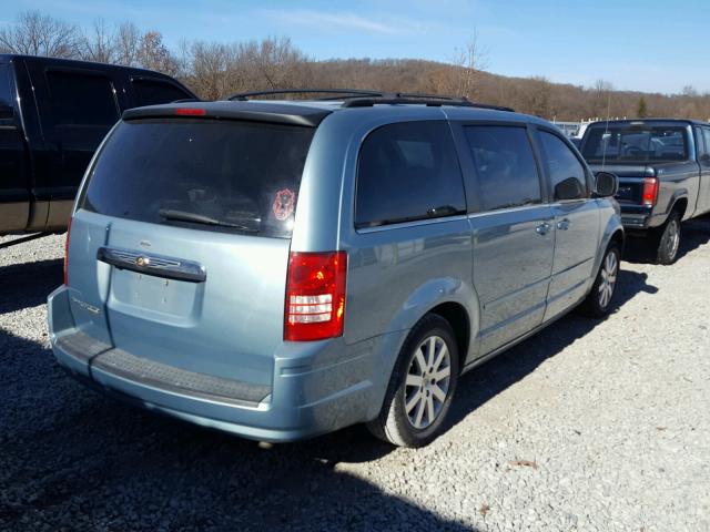 2A8HR54P68R651687 - 2008 CHRYSLER TOWN & COU BLUE photo 4