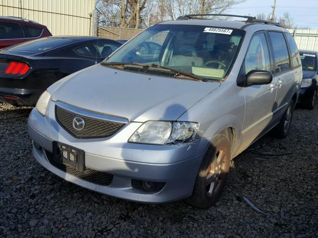 JM3LW28JX20315581 - 2002 MAZDA MPV WAGON SILVER photo 2