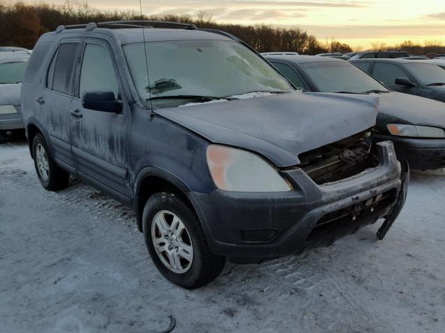 JHLRD78872C041079 - 2002 HONDA CR-V EX BLUE photo 1