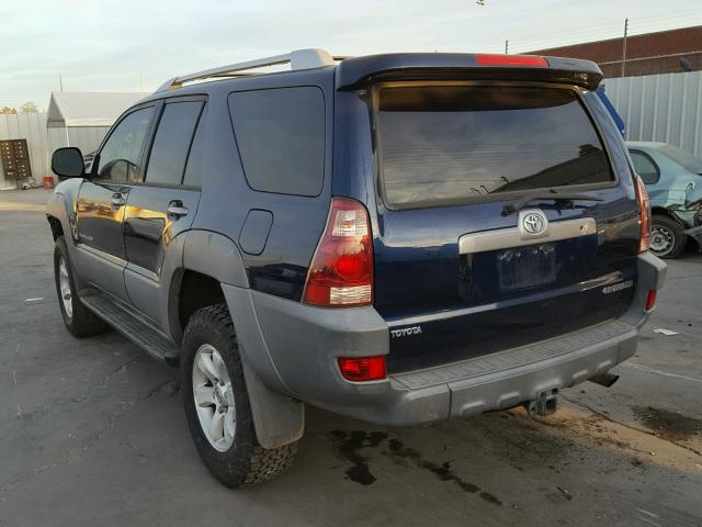 JTEBT14R638002691 - 2003 TOYOTA 4RUNNER SR BLUE photo 3