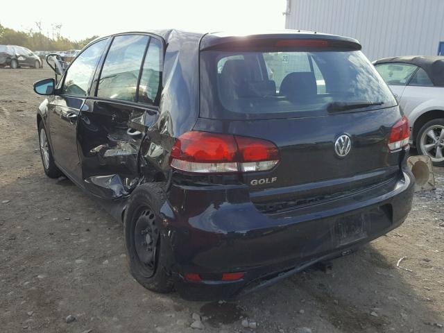 WVWDA7AJ3BW146424 - 2011 VOLKSWAGEN GOLF 黑色 照片 3