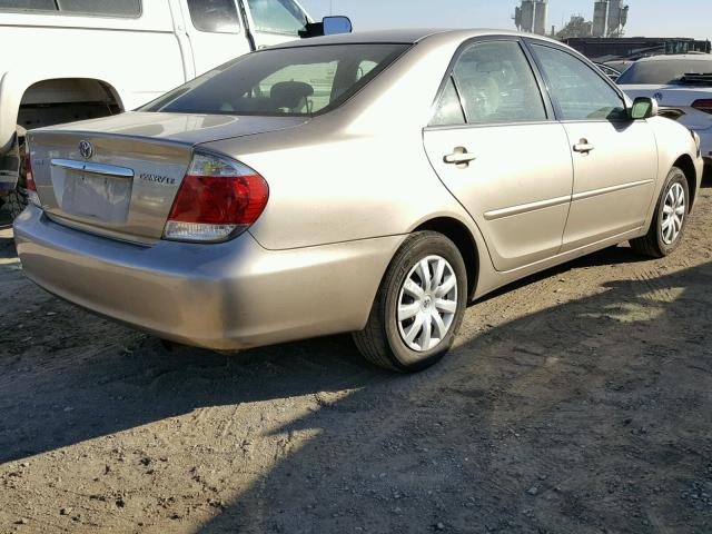 4T1BE32K45U031466 - 2005 TOYOTA CAMRY LE GOLD photo 4