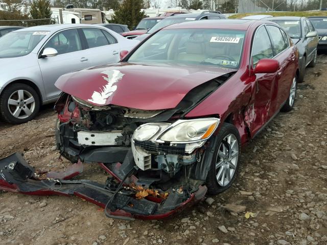 JTHCH96S460011741 - 2006 LEXUS GS GENERAT RED photo 2