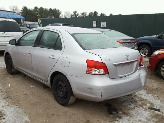 JTDBT4K3XA1365697 - 2010 TOYOTA YARIS SILVER photo 3