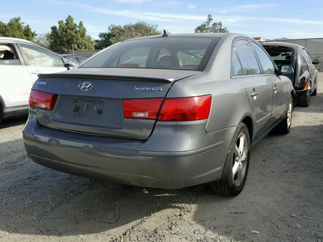 5NPET46C99H423276 - 2009 HYUNDAI SONATA GLS GRAY photo 4