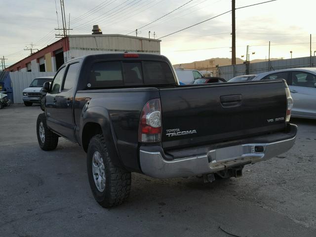 3TMMU52N19M009702 - 2009 TOYOTA TACOMA DOU BLACK photo 3