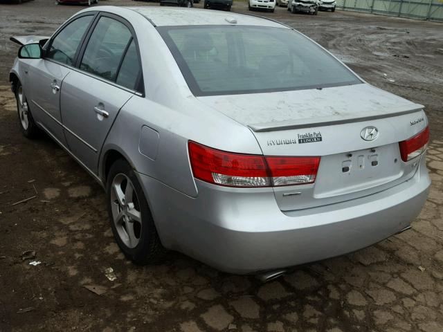 5NPEU46F17H270851 - 2007 HYUNDAI SONATA SE SILVER photo 3