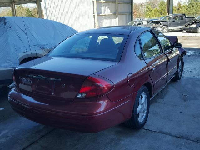 1FAFP55233A177286 - 2003 FORD TAURUS SES BURGUNDY photo 4