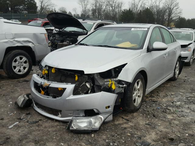 1G1PF5SC1C7181647 - 2012 CHEVROLET CRUZE LT SILVER photo 2