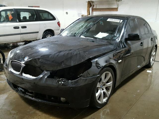 WBANB53516CP00876 - 2006 BMW 550 I BLACK photo 2