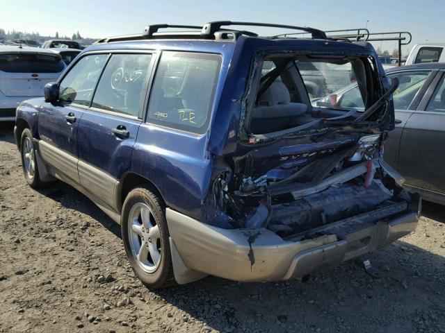 JF1SF65531H733327 - 2001 SUBARU FORESTER S BLUE photo 3