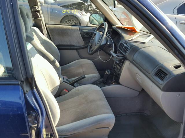 JF1SF65531H733327 - 2001 SUBARU FORESTER S BLUE photo 5
