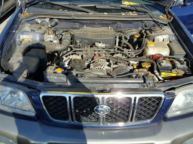 JF1SF65531H733327 - 2001 SUBARU FORESTER S BLUE photo 7