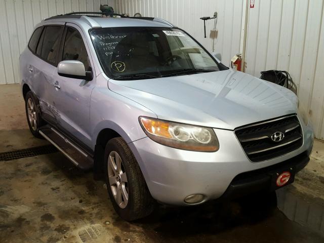 5NMSH13E27H057907 - 2007 HYUNDAI SANTA FE S BLUE photo 1