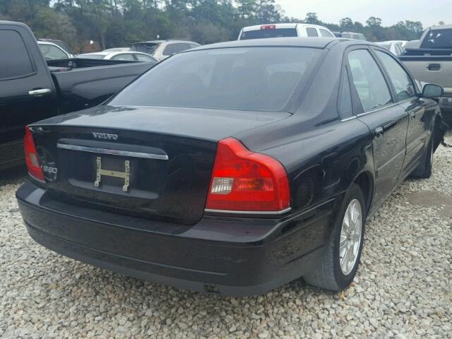 YV1TS592251404227 - 2005 VOLVO S80 2.5T BLACK photo 4