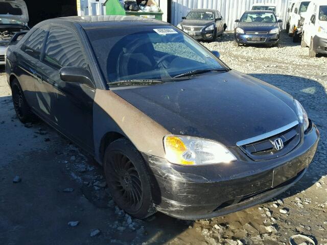 1HGEM22942L067821 - 2002 HONDA CIVIC EX BLACK photo 1