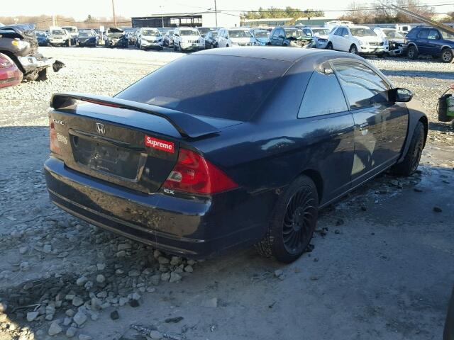 1HGEM22942L067821 - 2002 HONDA CIVIC EX 黑色 照片 4
