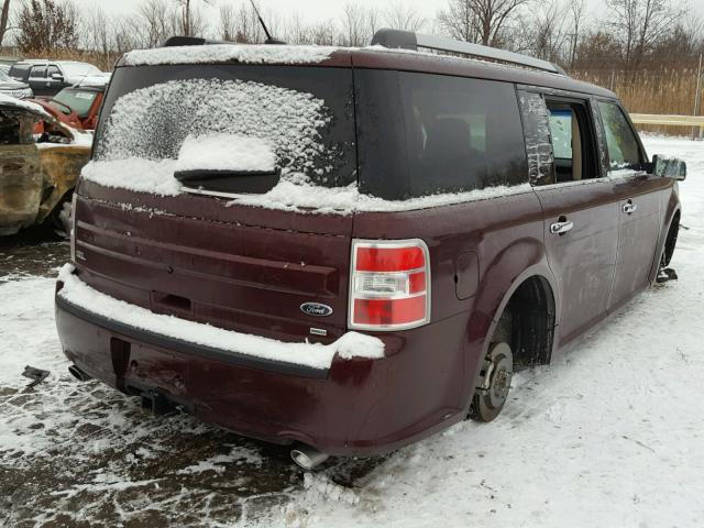 2FMHK6C88HBA11268 - 2017 FORD FLEX SEL ბურგუნდია ფოტო 4