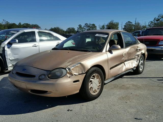 1FALP52U2VA190607 - 1997 FORD TAURUS GL GOLD photo 2