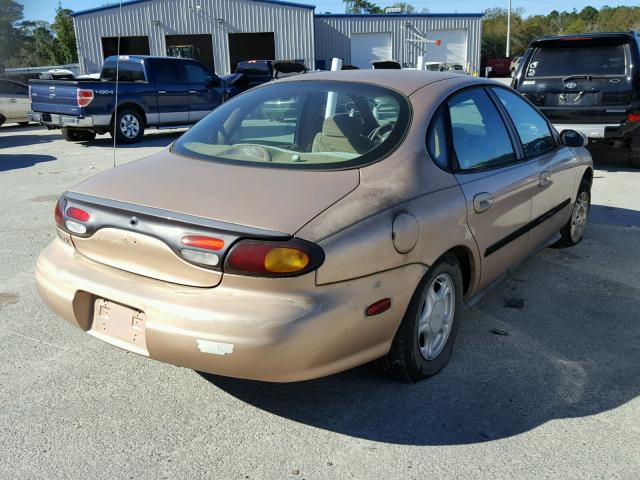 1FALP52U2VA190607 - 1997 FORD TAURUS GL GOLD photo 4