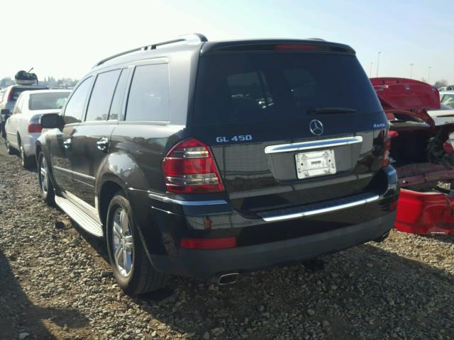 4JGBF71E58A347223 - 2008 MERCEDES-BENZ GL 450 4MA BLACK photo 3