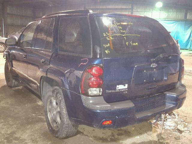 1GNDS13S372257156 - 2007 CHEVROLET TRAILBLAZE BLUE photo 3