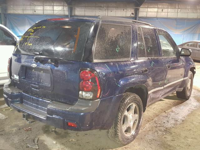 1GNDS13S372257156 - 2007 CHEVROLET TRAILBLAZE BLUE photo 4