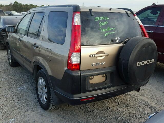 JHLRD78866C056498 - 2006 HONDA CR-V EX GOLD photo 3